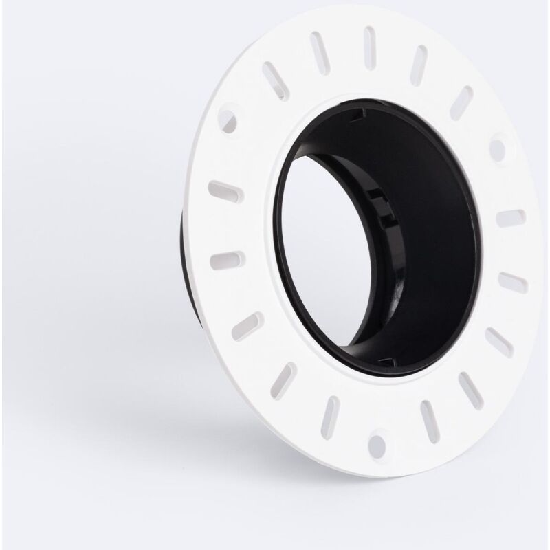 foto del prodotto efectoled portafaretto downlight circolare integrazione cartongesso lampadina led gu10 gu5.3 foro 70 mm suefix nero