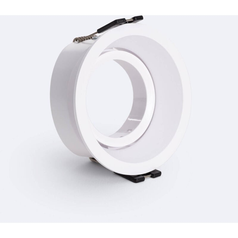 foto del prodotto efectoled portafaretto downlight circolare lampadina led gu10 gu5.3 foro 75 mm suefix bianco