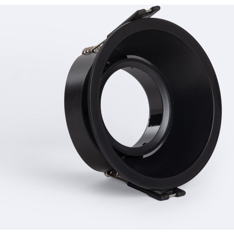 foto del prodotto efectoled - portafaretto downlight circolare lampadina led gu10 gu5.3 foro 85 mm suefix nero