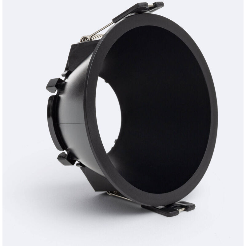 foto del prodotto efectoled portafaretto downlight conico reflect per lampadina led gu10 gu5.3 foro 85 mm nero