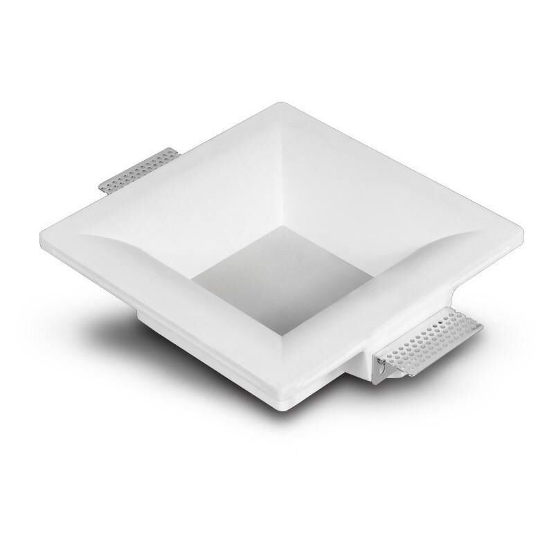 foto del prodotto efectoled portafaretto downlight integrazione cartongesso led quadrato 9w foro 223x223 mm ugr17 2700k bianco caldo