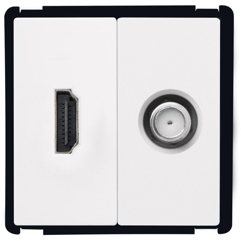 foto del prodotto efectoled presa hdmi satellitare modern bianco