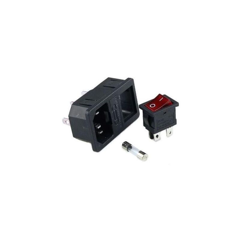 foto del prodotto efectoled presa per interruttore 15a iec320 c14 nero