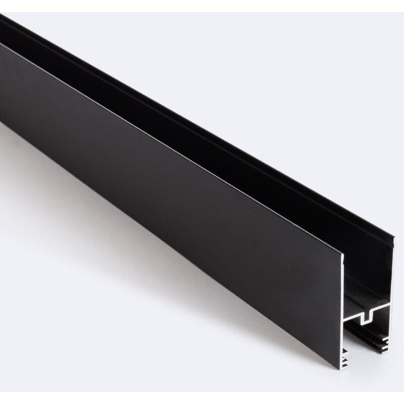 foto del prodotto efectoled profilo superficie per binario magnetico 25mm superslim 48v 1m nero