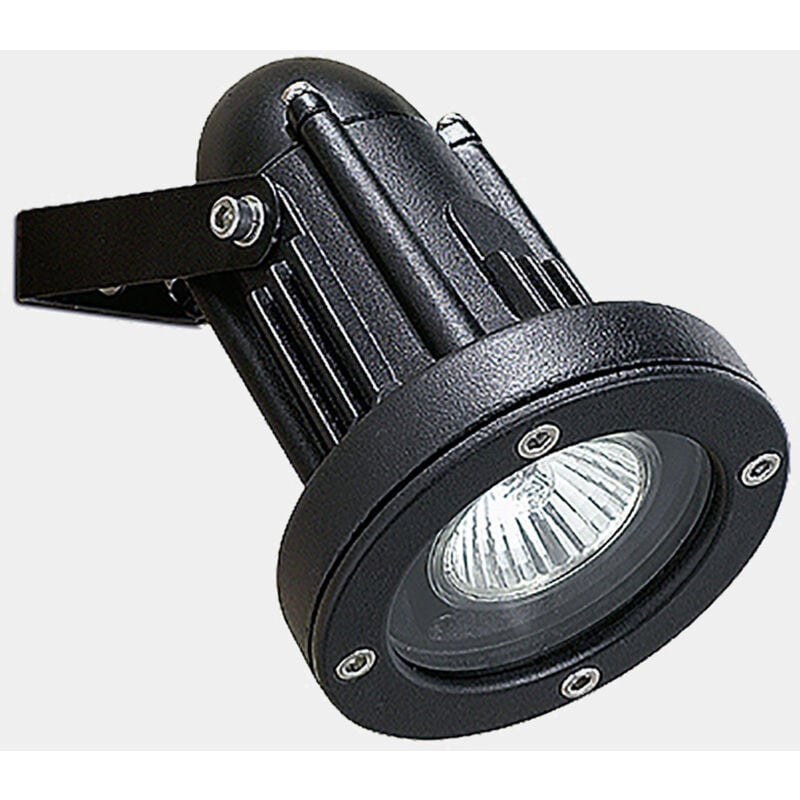 foto del prodotto efectoled proiettore ip66 helio aluminium gu10 8w nero