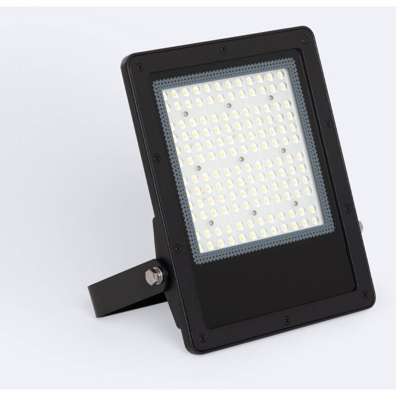 foto del prodotto efectoled proiettore led 100w regolabile 0 10v 170 lm w ip65 elegance slim pro nero bianco caldo 120 3000k