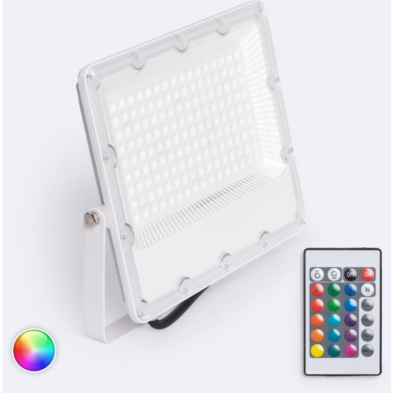foto del prodotto efectoled proiettore led 100w rgb ip65 s2 pro con telecomando ir rgb