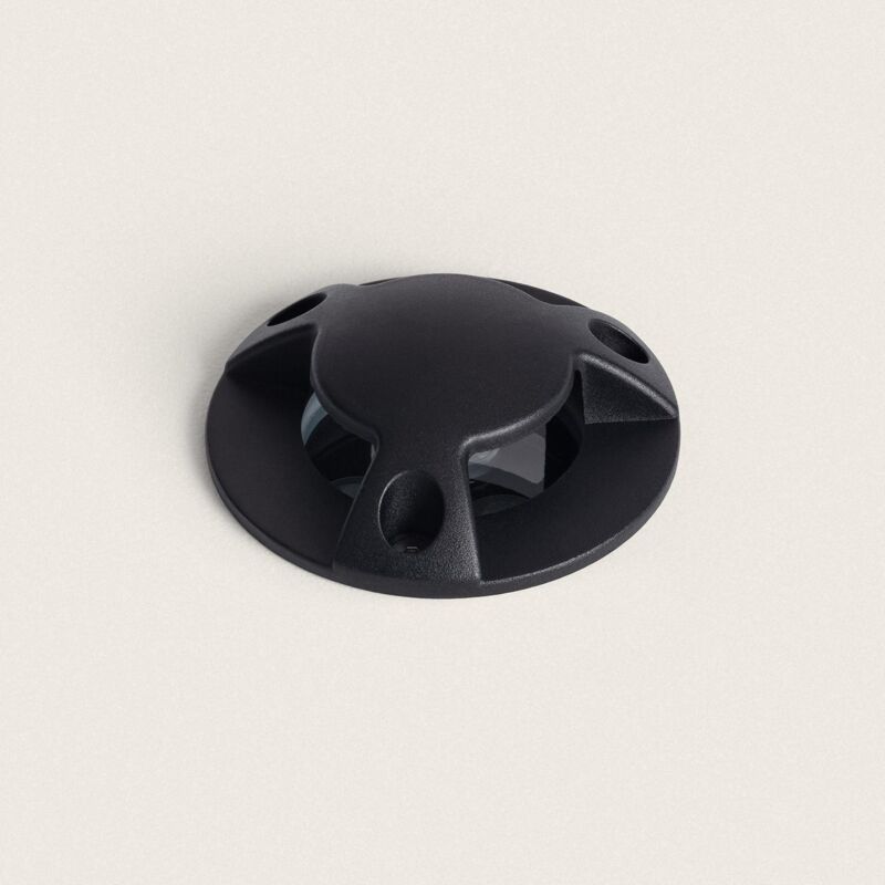 foto del prodotto efectoled segnapasso da esterno led 3w incasso a terra gimsha 3l nero 3000k bianco caldo