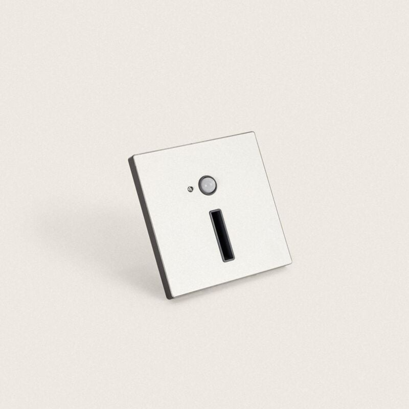 foto del prodotto efectoled segnapasso da parete led 1.5w da incasso con sensore pir apok bianco