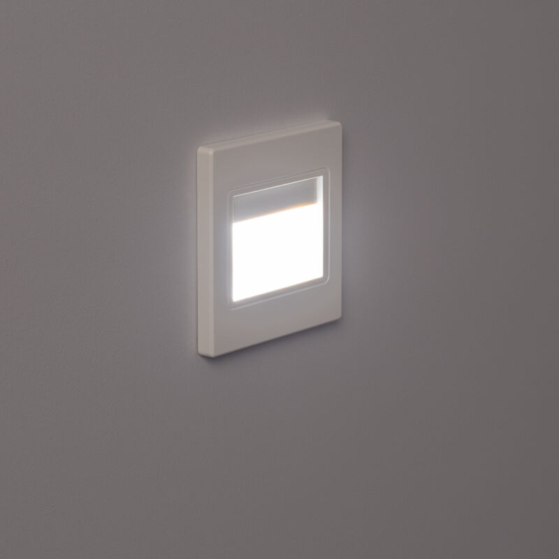 foto del prodotto efectoled segnapasso led 1.5w a incasso parete bianco randy bianco naturale 4000k