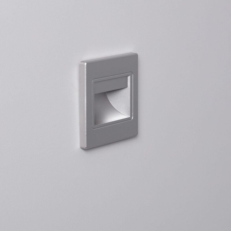 foto del prodotto efectoled segnapasso led 1.5w a incasso parete grigio randy 4000k bianco naturale