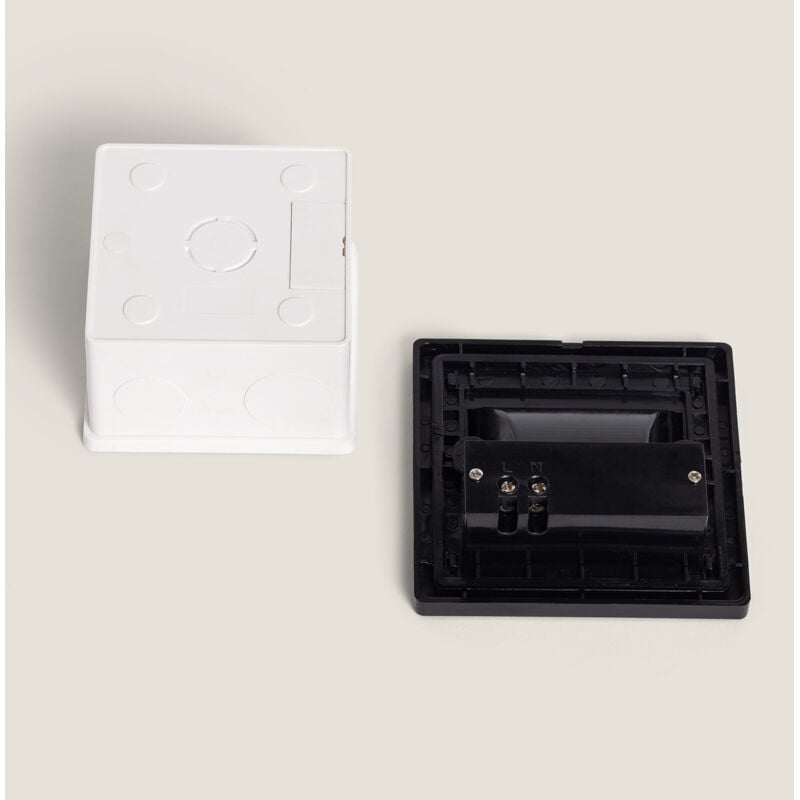 foto del prodotto efectoled - segnapasso led 1.5w a incasso parete nero randy bianco caldo 3000k