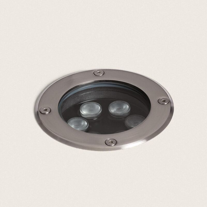 foto del prodotto efectoled segnapasso led incasso a terra per esterno 6w solid inox 3000k bianco caldo