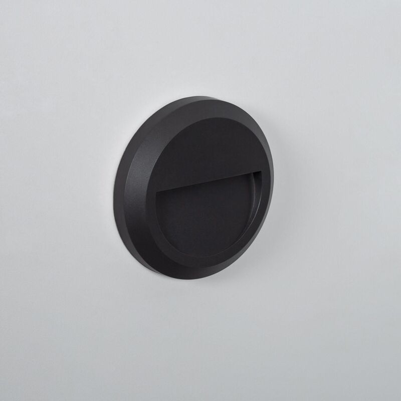 immagine 0 del prodotto efectoled segnapasso led per esterno 1w da superficie parete circolare antracite edulis bianco caldo 2700k