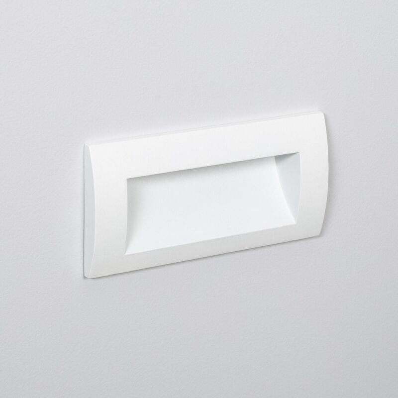 foto del prodotto efectoled segnapasso per esterno led 4w incasso parete rettangolare bianco elin bianco naturale 4000k