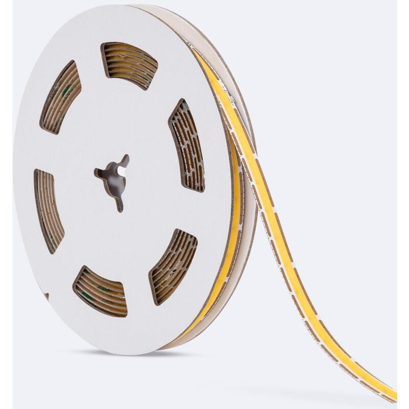 foto del prodotto efectoled striscia led 12v dc cob 500 led m 5m ip20 larghezza 8mm freecut 6000k bianco freddo