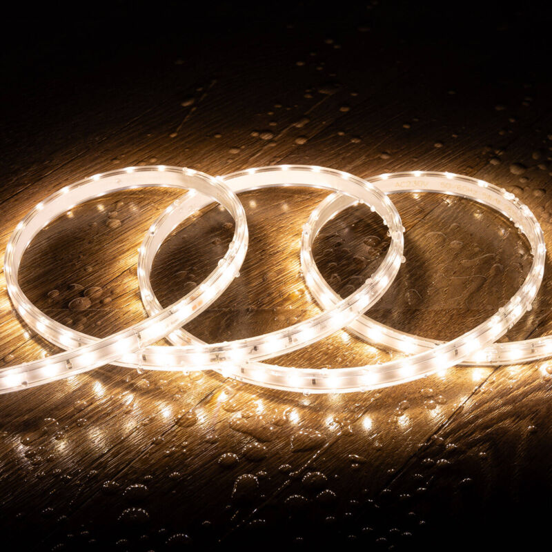 immagine 0 del prodotto efectoled striscia led 220v smd2835 60led m bianco neutro ip65 larghezza 12mm taglio 100cm 3 m