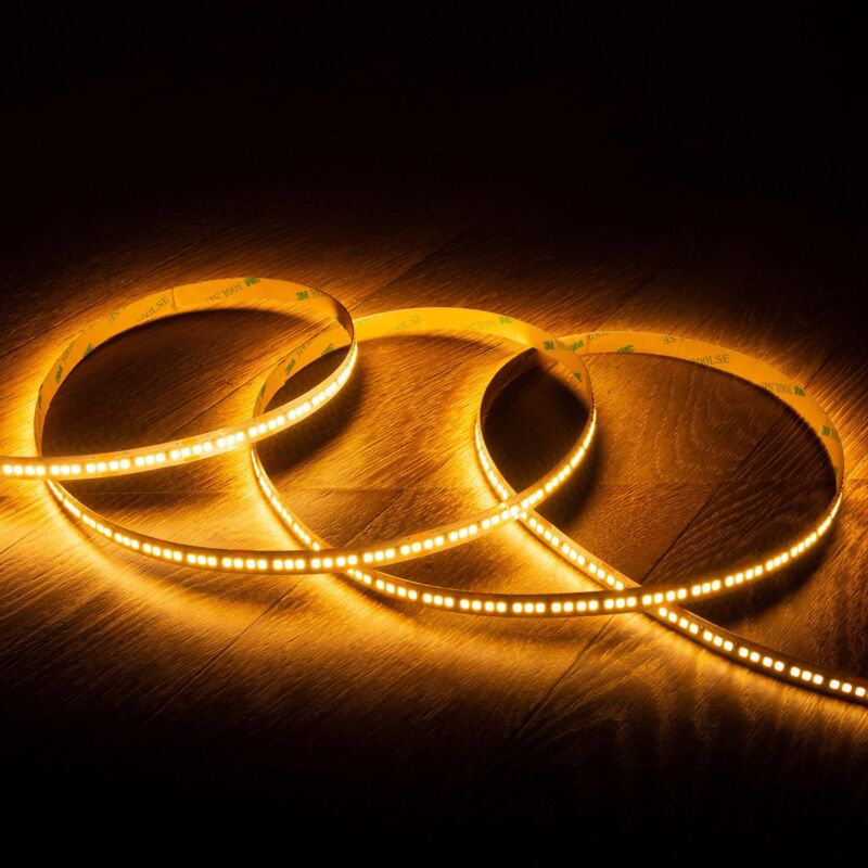 immagine 0 del prodotto efectoled striscia led 24v dc smd2835 238led m 5m ip20 high lumen 4060 lm m larghezza 10mm taglio ad ogni 3cm bianco caldo 2200k