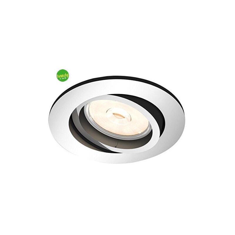 foto del prodotto efectoled struttura per faretto ad incasso philips orientabile donegal gu10 cromo