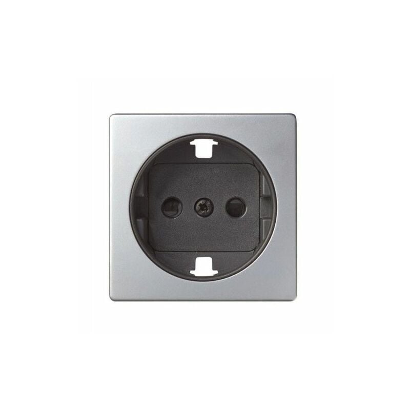 foto del prodotto efectoled tappo 2p tt alluminio grafite simon 82041 33
