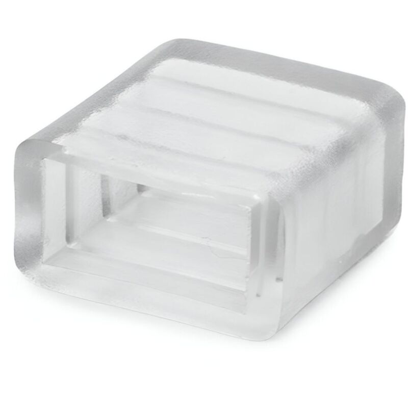foto del prodotto efectoled tappo terminale striscia led rgb 220v ac smd ip65 trasparente