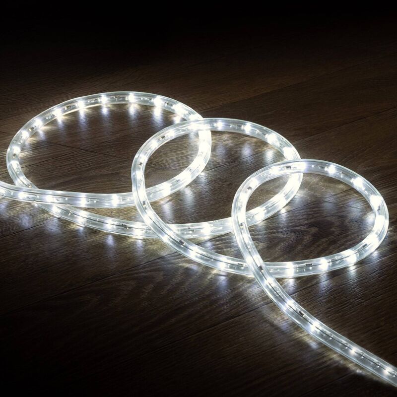 foto del prodotto efectoled tubo flessibile led circolare 220v ac 36 led m bianco freddo ip65 su misura taglio ogni 100cm 3 m