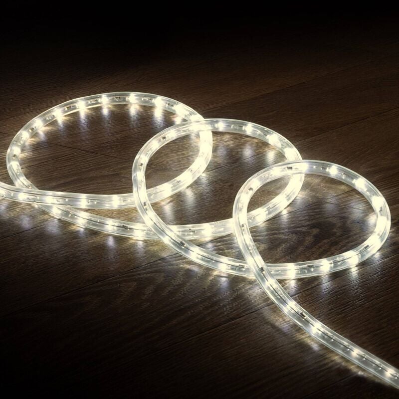 foto del prodotto efectoled tubo flessibile led circolare 220v ac 36 led m bianco naturale ip65 su misura taglio ogni 100cm 20 m