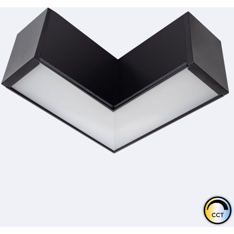 foto del prodotto efectoled unione l per barra lineare led luxor 8w nero