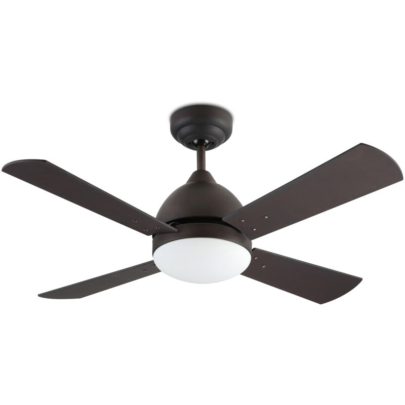 foto del prodotto efectoled ventilatore ip20 borneo e27 15w marrone wengue legno di faggio