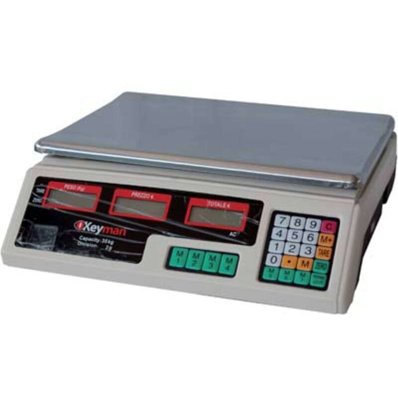foto del prodotto effe bilancia lcd elettronica 35kg digitale divisione 2gr con batteria ricaricabile