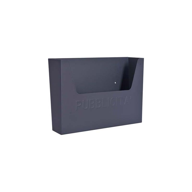 foto del prodotto effe cassetta porta pubblicita domus acciaio vern antracite mm 355x100 h.mm 290