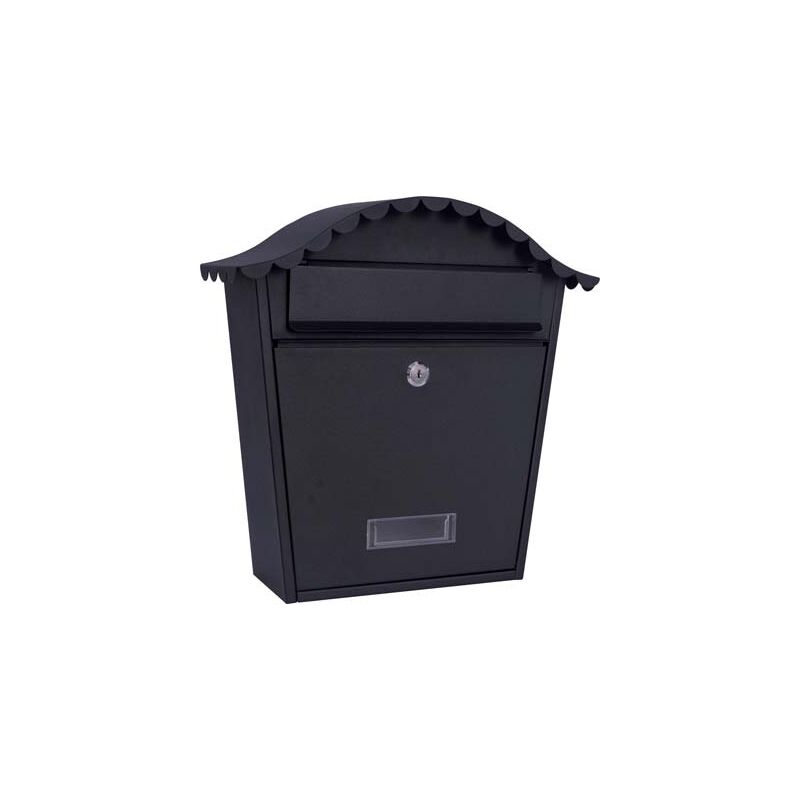 foto del prodotto effe cassetta posta country domus acciaio vern nero mm 360x135 h.mm 370