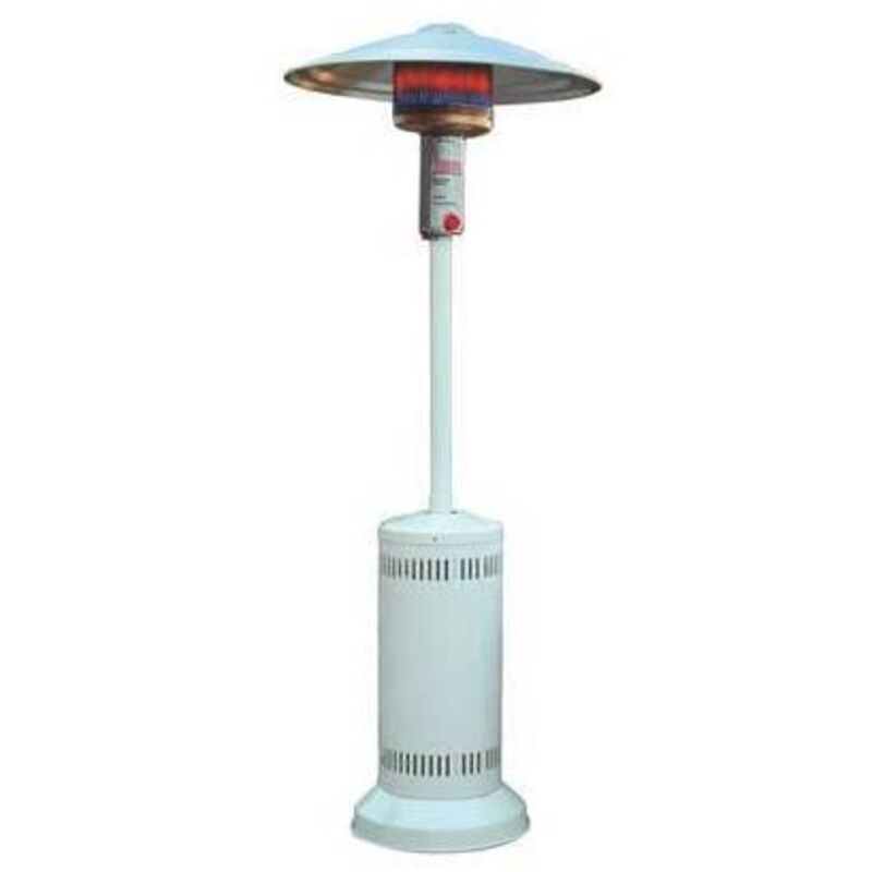 foto del prodotto effe - stufa gas gpl infrarossi a fungo con ruote domus bianco kw 5 12 - 1 pz