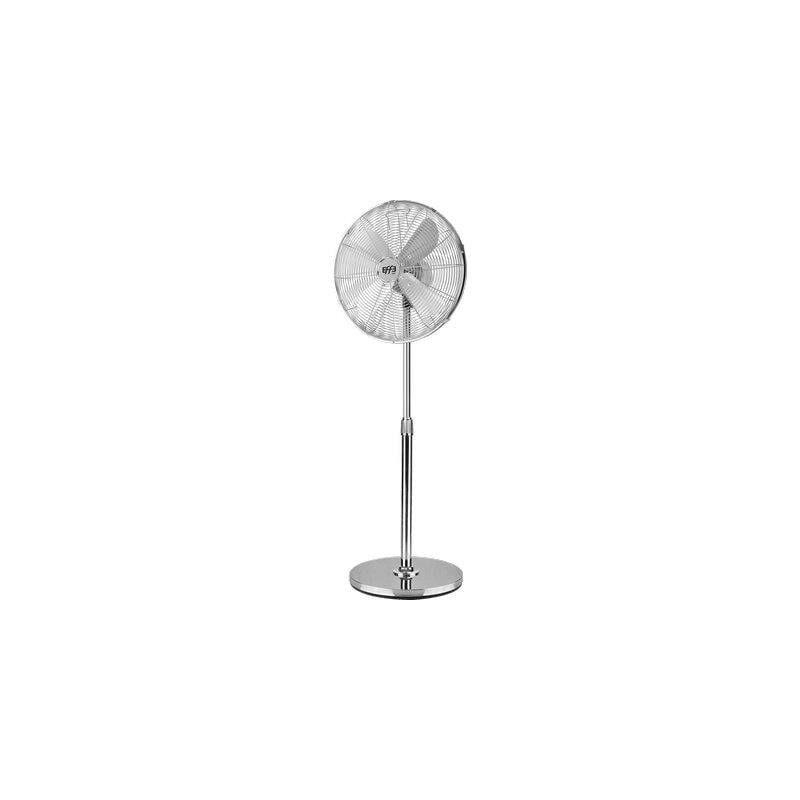 foto del prodotto effe ventilatore cromo a pavimento 400 mm a 3 velocita 50 w con griglia di protezione