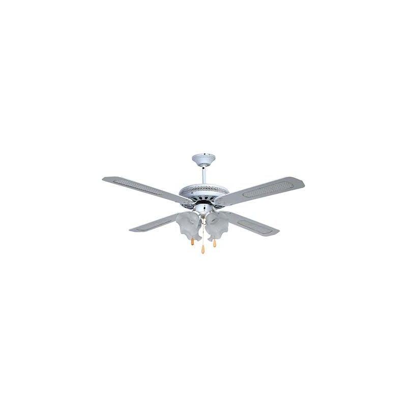 foto del prodotto effe ventilatore da soffitto country bianco volt 230 watt 70 cm 130 vel 3 4 luci inv 1 pezzo