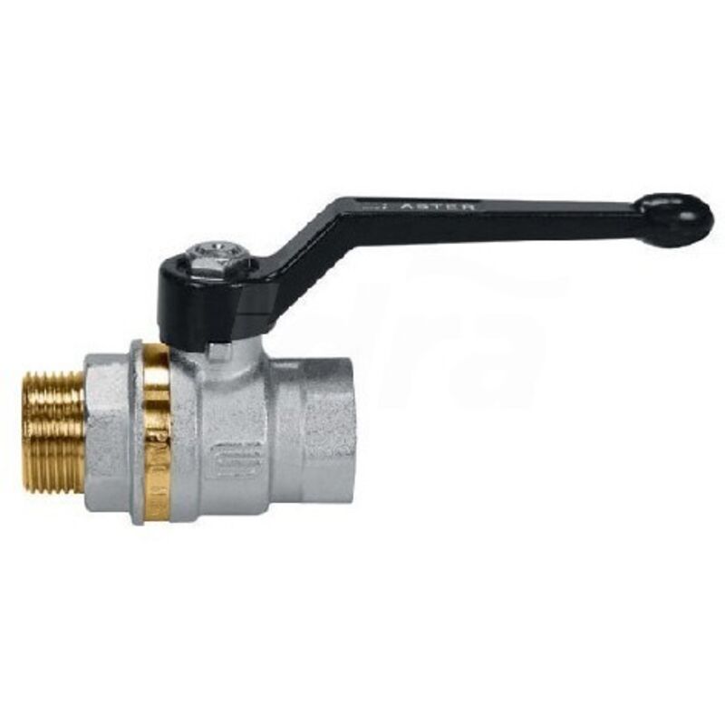 foto del prodotto effebi aster 0802 valvola sfera 3 4 maschio femmina con leva alluminio - 0802n405