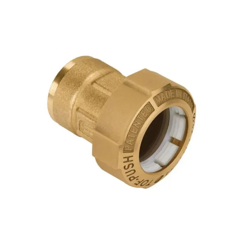 foto del prodotto effebi spa raccordo dritto femmina in ottone per tubo polietilene serie tof push 25x3 4 effebi