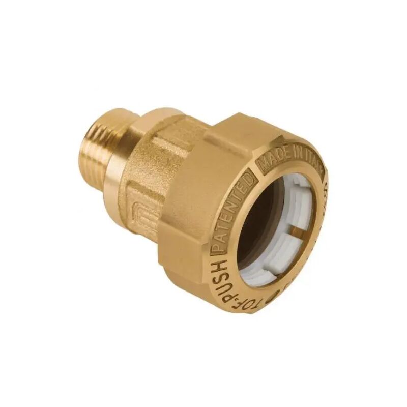 foto del prodotto effebi spa raccordo dritto maschio in ottone per tubo polietilene serie tof push 40x11 4 effebi