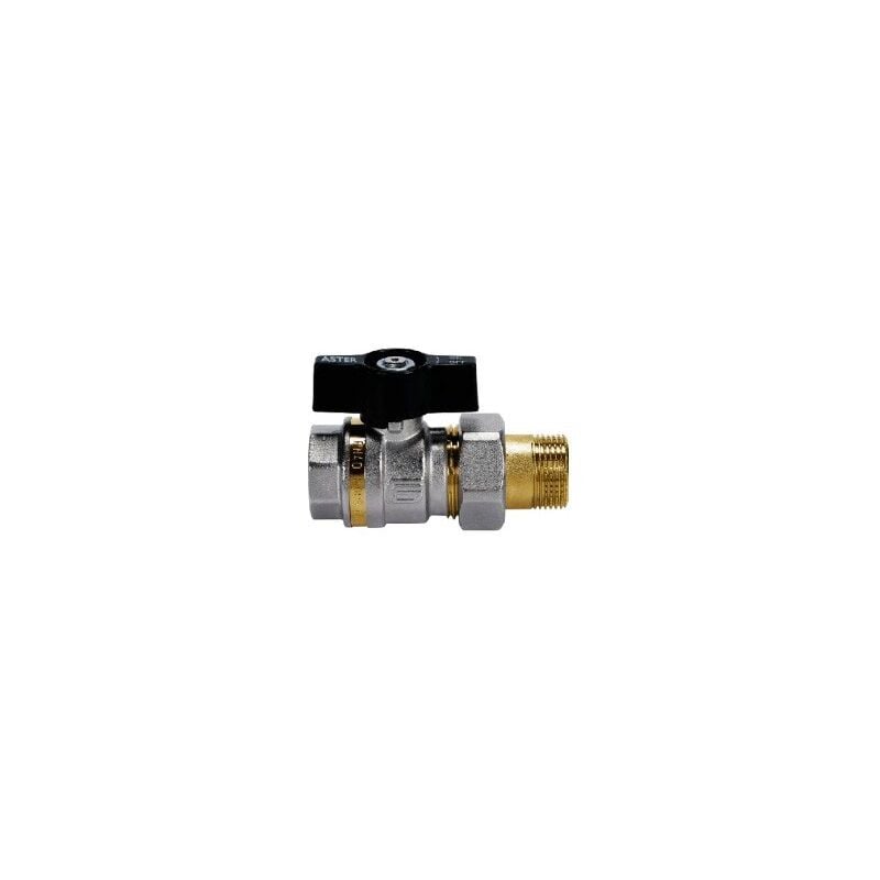 foto del prodotto effebi spa valvola a sfera aster 1 per collettore f codola e girello con farfalla in alluminio 2047n406