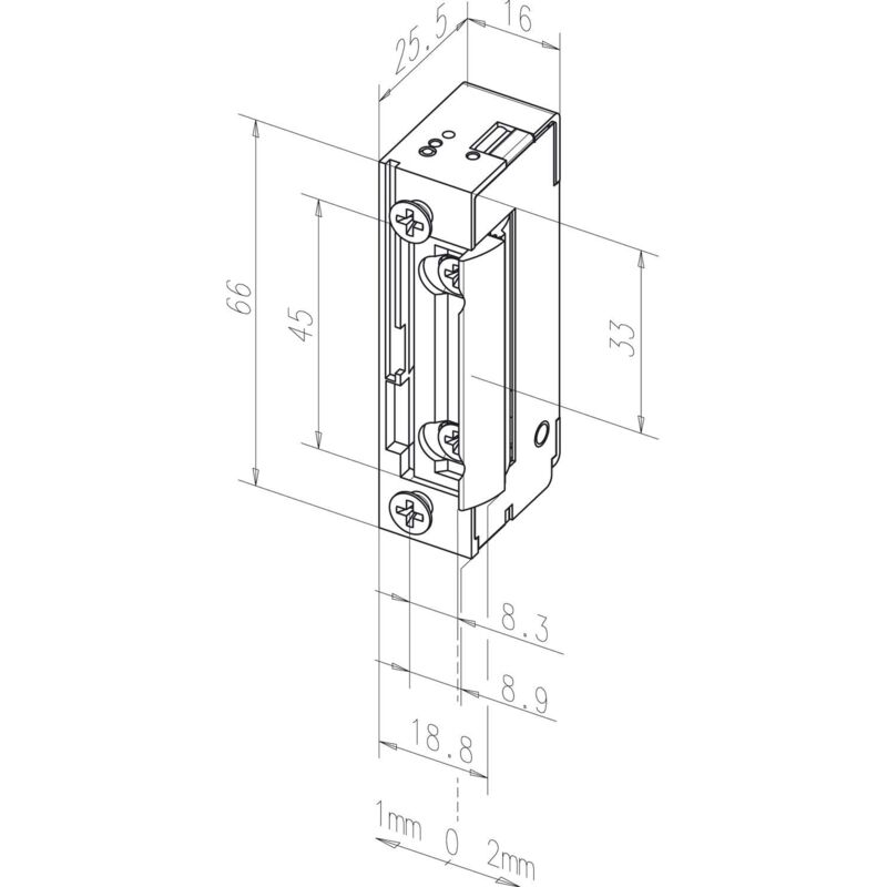 foto del prodotto effeff 11805 b71 apriporta, argento, 11805
