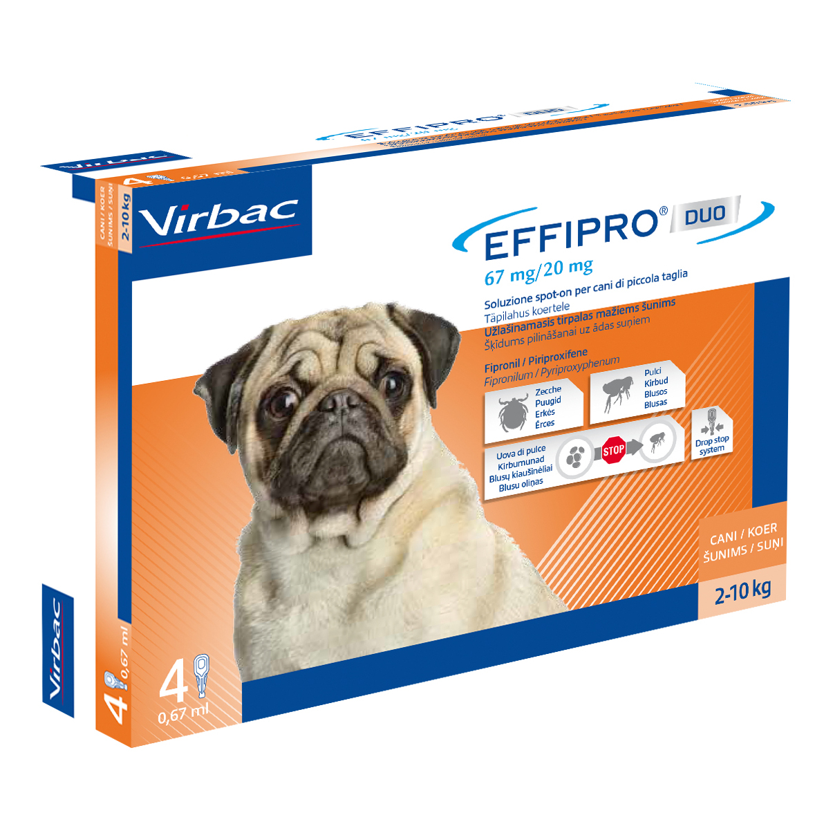 foto del prodotto effipro duo 4pip 2-10kg cani