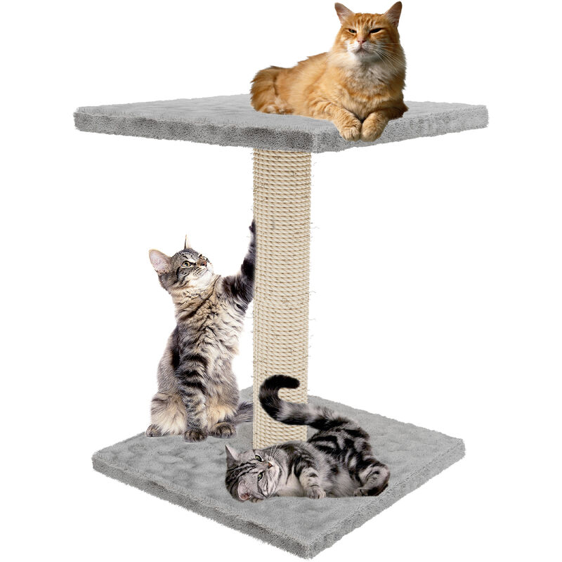 foto del prodotto eglemtek albero per gatto con graffiatoio cuccia giocattolo gatti parco giochi tiragraffi in sisal naturale 69 x 40 x 40 cm