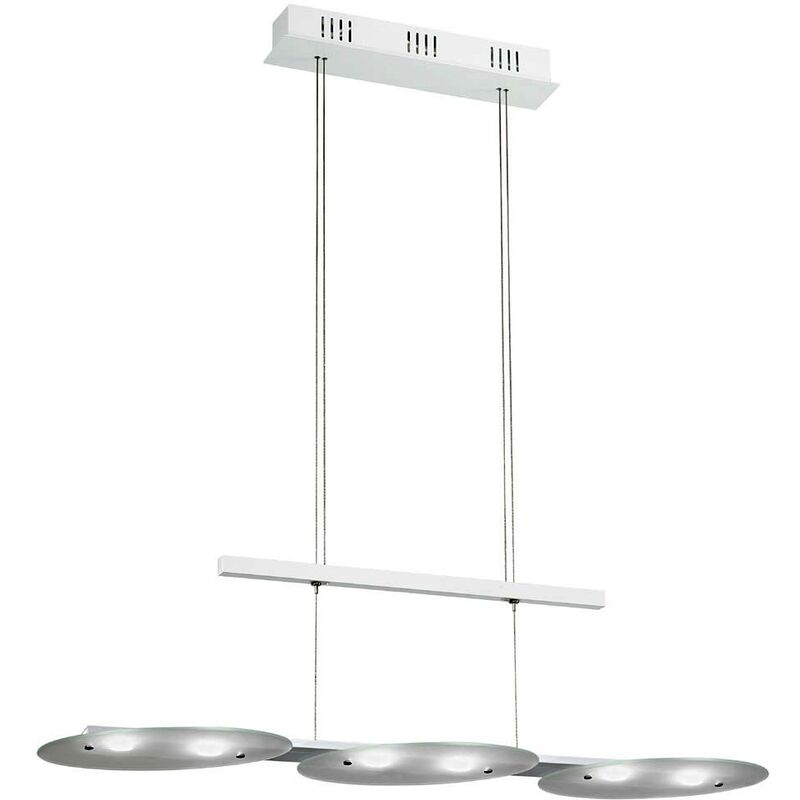 foto del prodotto eglo 28,8 watt led sospensione sala da pranzo alluminio vetro orientabile 91078 felitto
