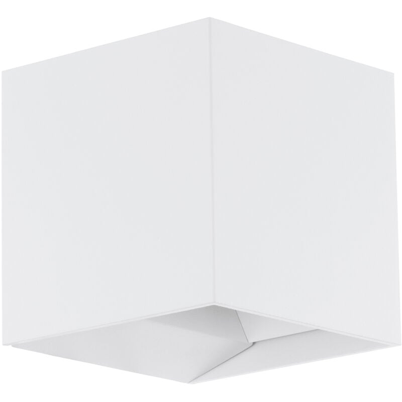 foto del prodotto eglo applique biemissione esterno contemporanea calpino alluminio bianco led