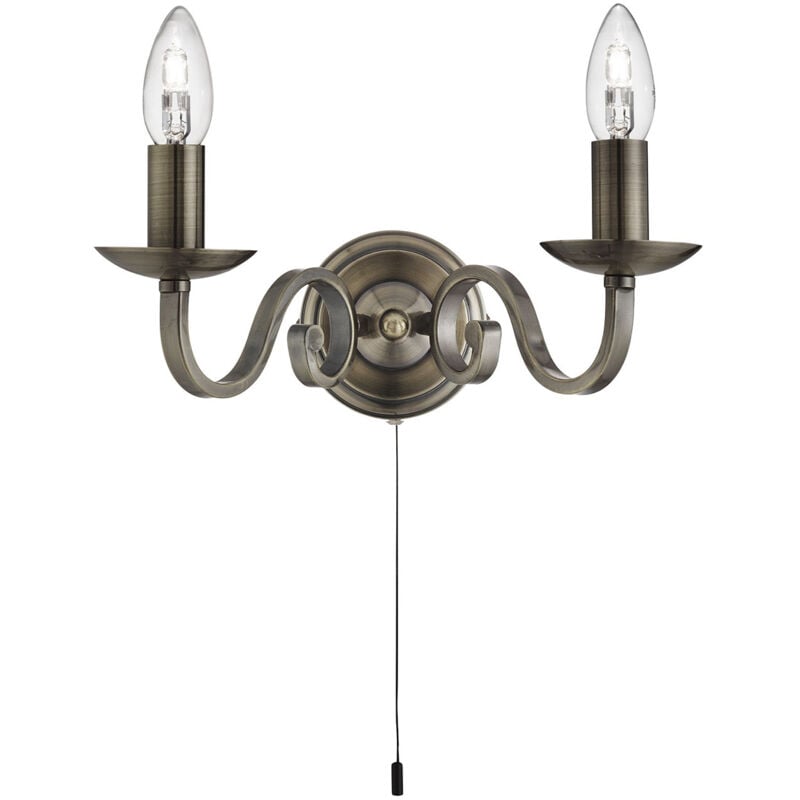 foto del prodotto eglo applique contemporanea richmond acciaio ottone 2 luci e14