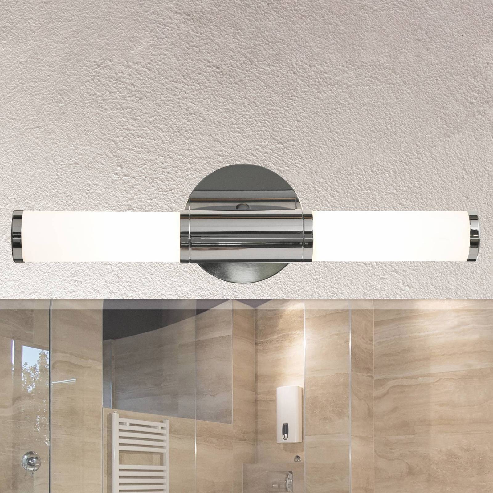foto del prodotto eglo applique elegante palmo, 2 luci, cromo
