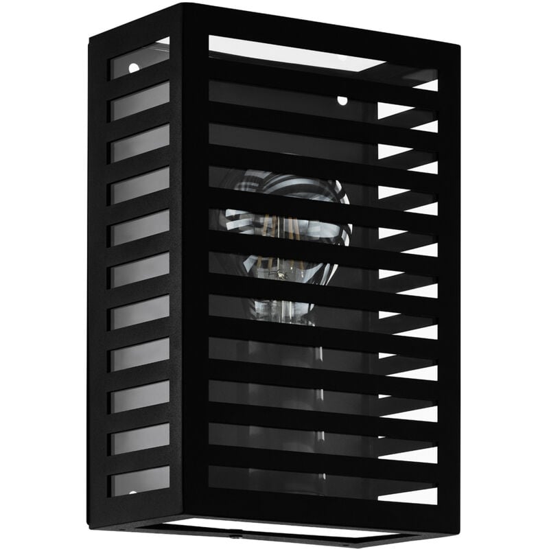 foto del prodotto eglo applique esterno contemporanea alamonte 3 alluminio nero 1 luce e27