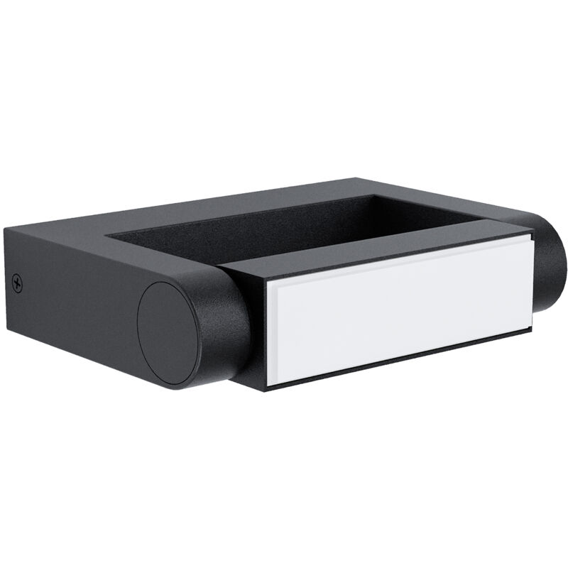 foto del prodotto eglo applique esterno contemporanea brianza alluminio nero led