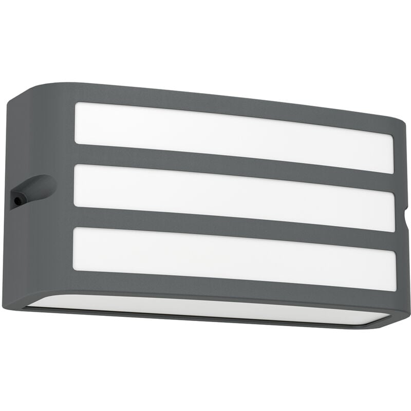 foto del prodotto eglo applique esterno contemporanea camarda alluminio grigio 1 luce e27