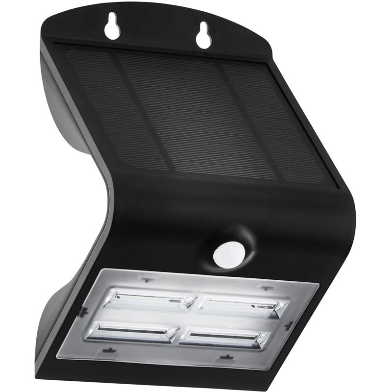 foto del prodotto eglo applique esterno moderna lamozzo policarbonato nero e trasparente led